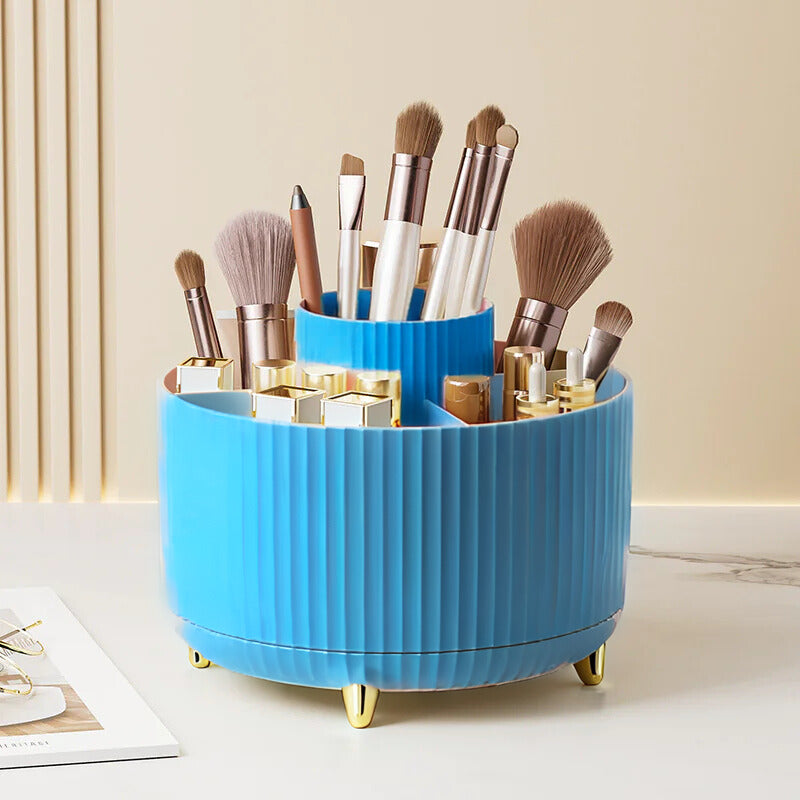 SpinGlam: Rotating Makeup Brush Organizer