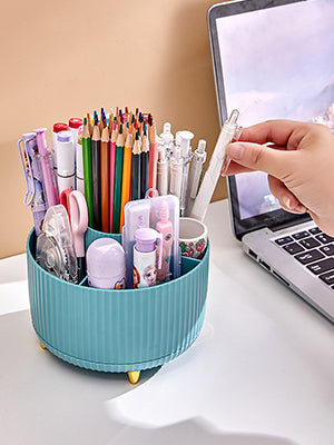 SpinGlam: Rotating Makeup Brush Organizer