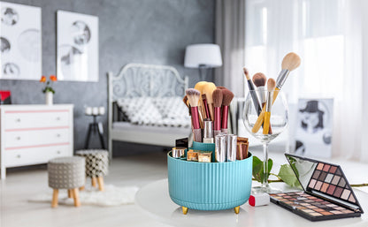 SpinGlam: Rotating Makeup Brush Organizer